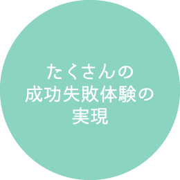 たくさんの成功失敗体験の実現